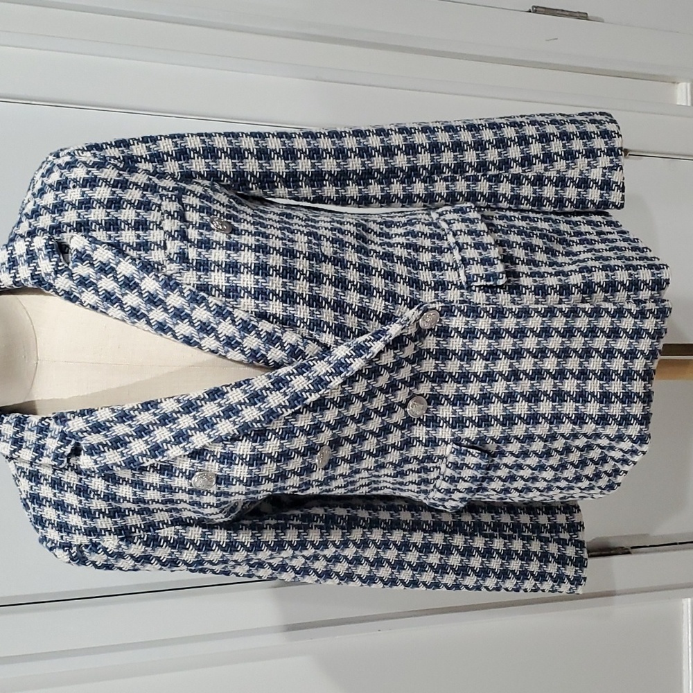 Ellen Tracy Tweed Jacket – Double Breasted, Size Medium, NEW with Tags, Classic
